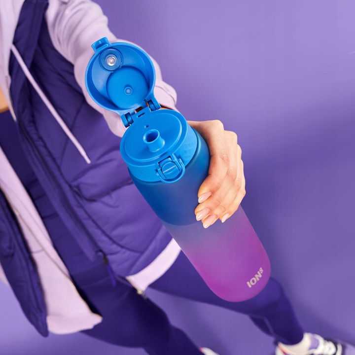 Butelka Bidon na wodę z miarką motywującą do picia wody BPAfree ION8 1 l