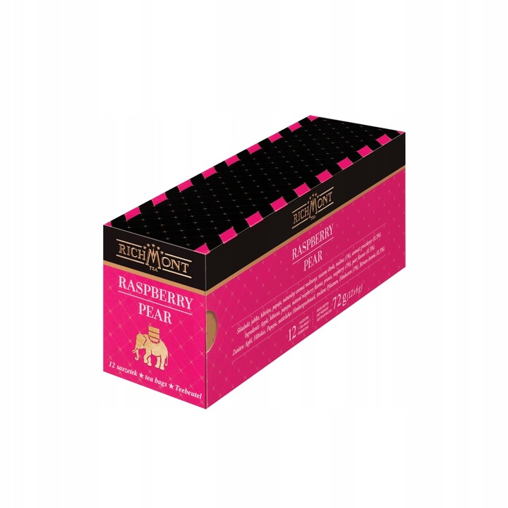 Herbata RICHMONT Raspberry Pear 12 saszetek w oryginalnym opakowaniu