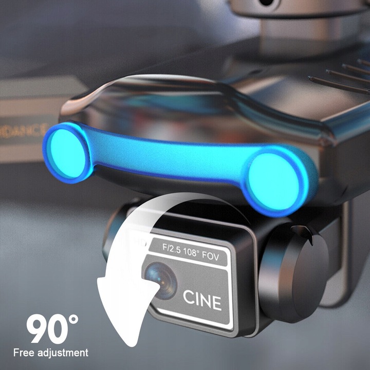 DRON Z KAMERĄ 4K DLA DOROSŁYCH 360° OMIJANIE PRZESZKÓD WIFI SKŁADANY DRON