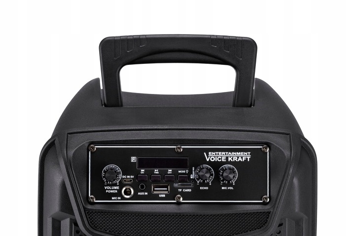 MOCNA KOLUMNA GŁOŚNIKOWA 600W PRZENOŚNA BLUETOOTH USB SD + MIKROFON