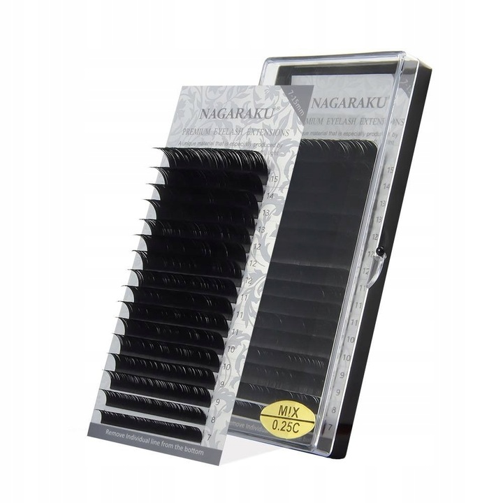 Rzęsy Nagaraku Mix C, 0.07