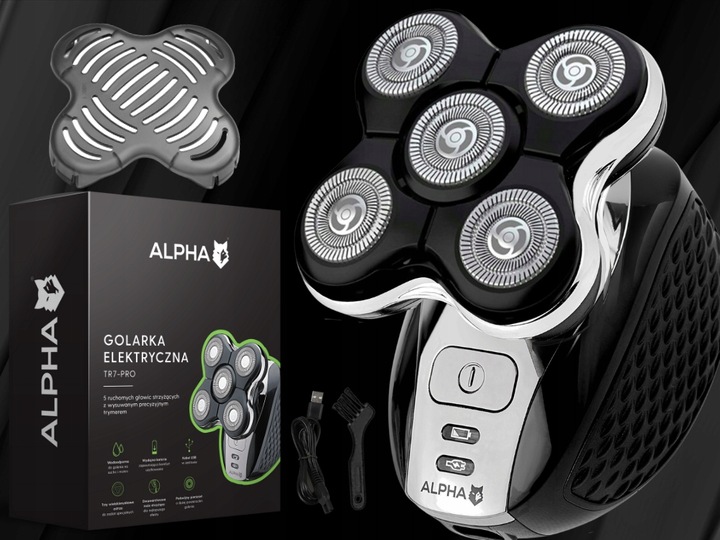 GOLARKA MĘSKA MASZYNKA DO GOLENIA BRODY GŁOWY TRYMER ALPHA