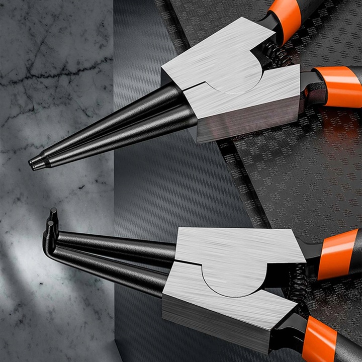 Szczypce do Pierścieni Segera Zacisków Zestaw 4el Szczypiec Zagięte Proste