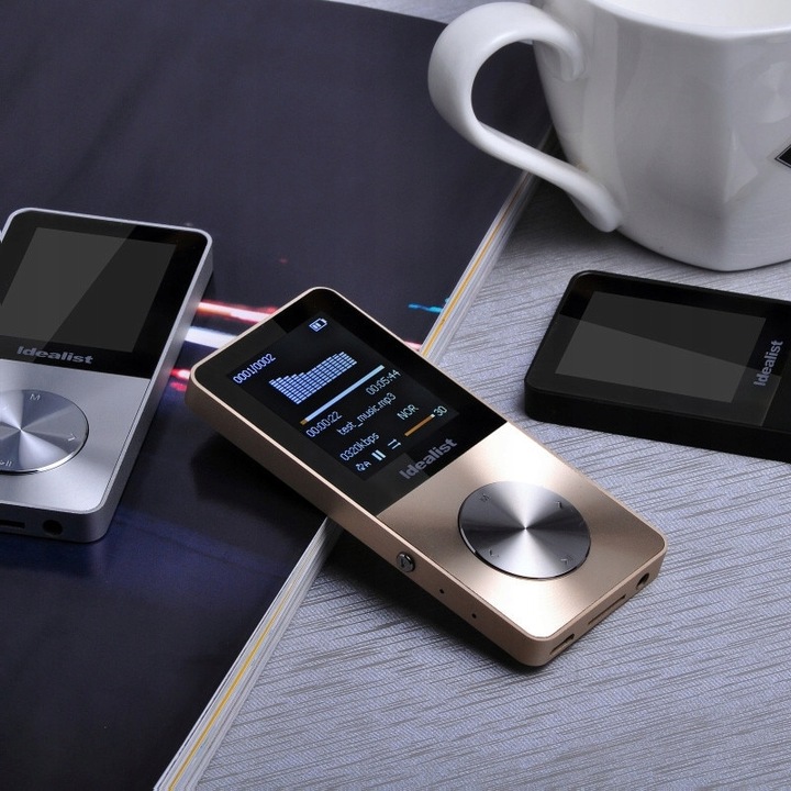 Odtwarzacz MP4 T1 8GB głośnik microSD MP3 różowy