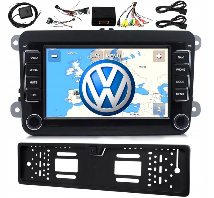 RADIO 2DIN NAWIGACJA GPS VW PASSAT GOLF SUPERB TOURAN TIGUAN CADDY ANDROID