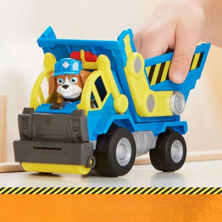 PSI PATROL WYWROTKA WHEELER RUBBLE I CREW POJAZD BUDOWALNY + FIGURKA