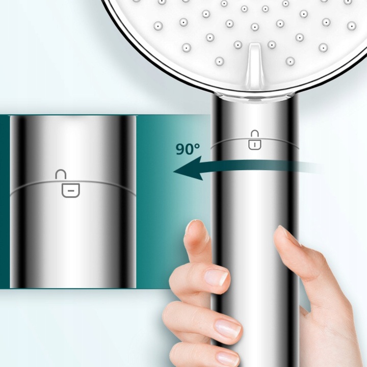 Słuchawka prysznicowa chrom z filtrem PHILIPS AWP1516CH, filtr prysznicowy