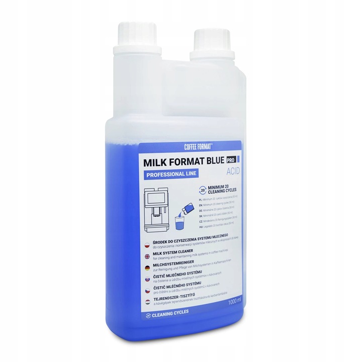 COFFEE FORMAT MILK FORMAT BLUE PRO Płyn czyszczący do spieniacza mleka 1l
