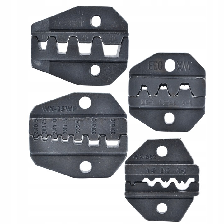 ZESTAW ZACISKARKA DO KONEKTORÓW 5 MATRYC 10-35MM + ŚCIĄGACZ IZOLACJI 0,2-6