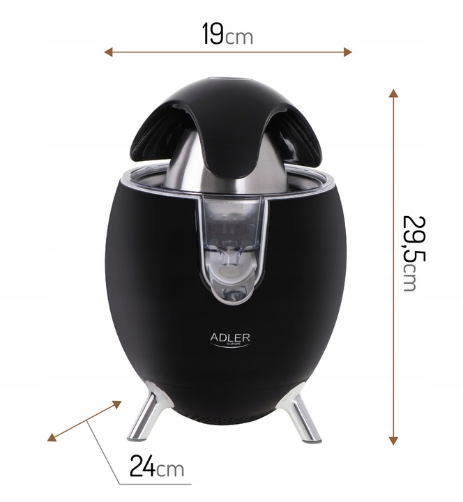 Wyciskarka do cytrusów Adler AD 4013b czarny 800 W