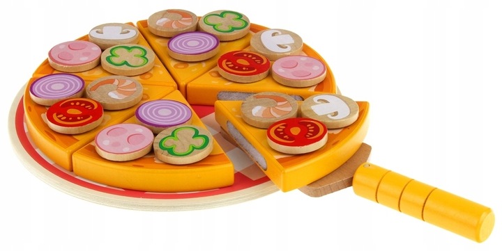 PIZZA DREWNIANA DO KROJENIA NA RZEP AKCESORIA