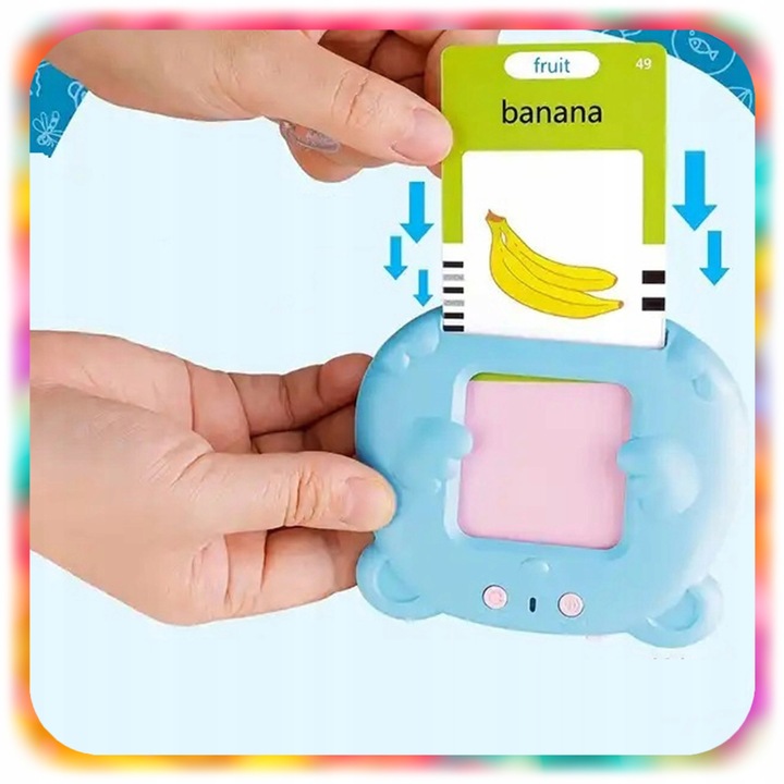 CZYTNIK KART DO WCZESNEJ NAUKI JĘZYKA ANGIELSKIEGO DLA DZIECI XL 510 SŁÓWEK