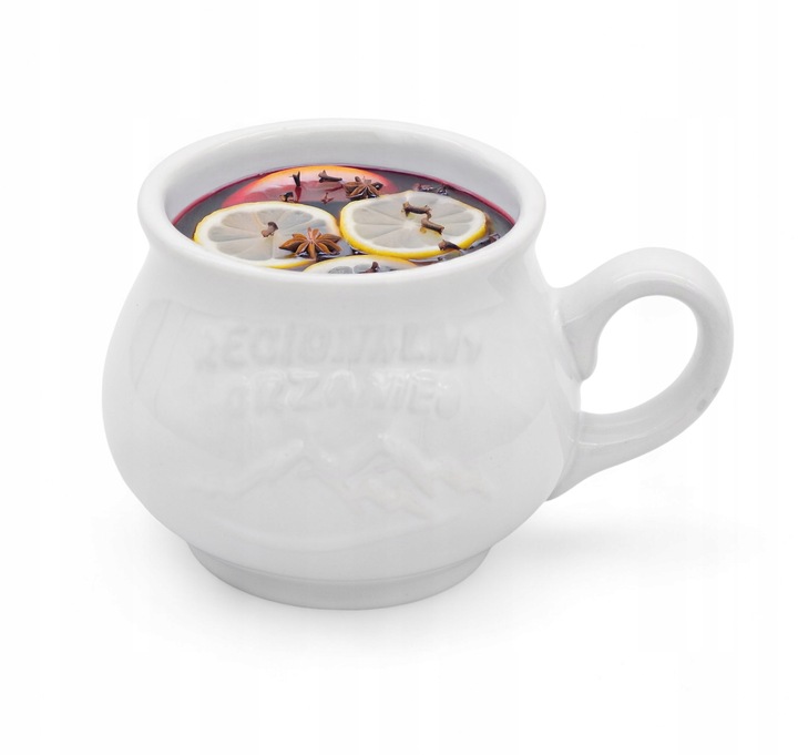 Komplet 2x KUBEK kamionkowy DO GRZAŃCA na grzane wino piwo zestaw do wina