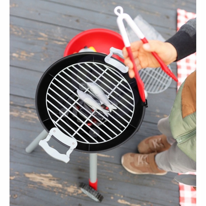 DUŻY INTERAKTYWNY GRILL DLA DZIECI ŚWIATŁO DŹWIĘK AKC OGRODOWY GOTOWANIE