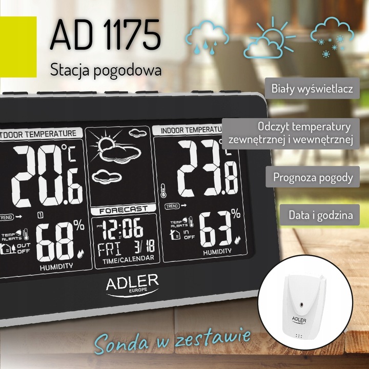 Odkryj moc monitorowania pogody z zaawansowaną stacją pogodowa Adler