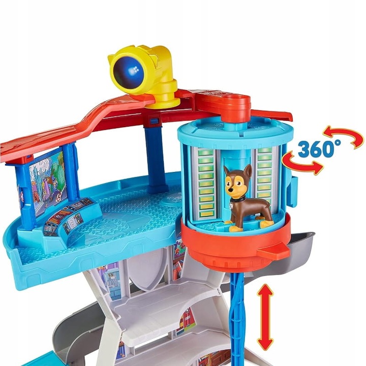 PSI PATROL ZESTAW BAZA OBSERWACYJNA PSIEGO PATROLU + POJAZDY FIGURKI 3+