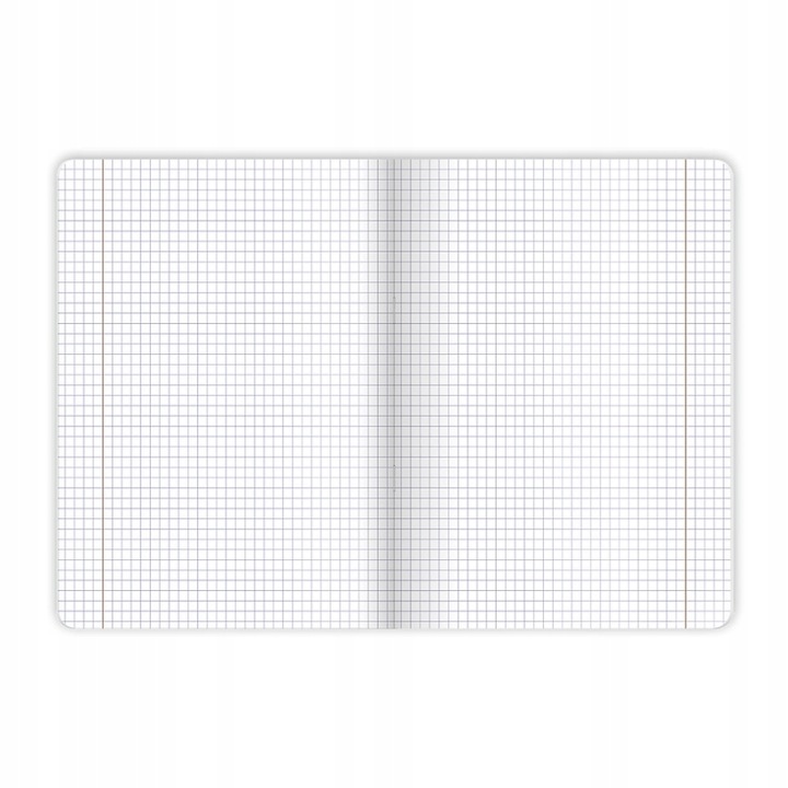 Zeszyt A5 60 Kartek Kratka z marginesem One Color Interdruk zestaw 5szt.