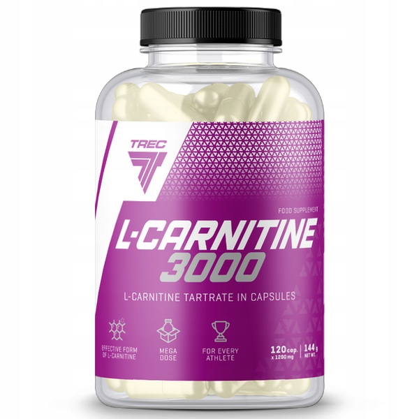 TREC NUTRITION L-CARNITINE 3000 - WIELOZADANIOWE KAPSUŁKI, REDUKCJA TKANKI