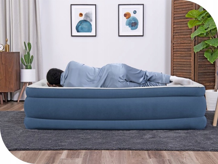 Materac Dmuchany Jednoosobowy Łóżko z Pompką 230V Bestway 6713P MODEL 2025