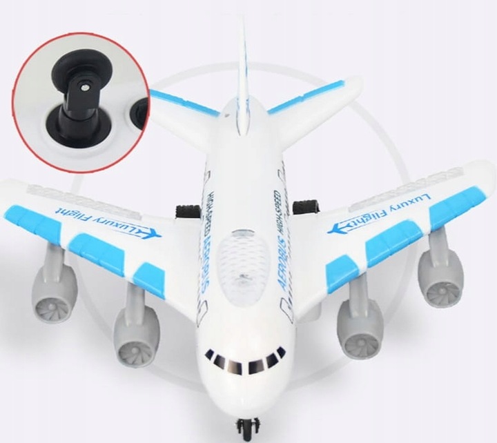 SAMOLOT PASAŻERSKI ZDALNIE STEROWANY RC + PILOT