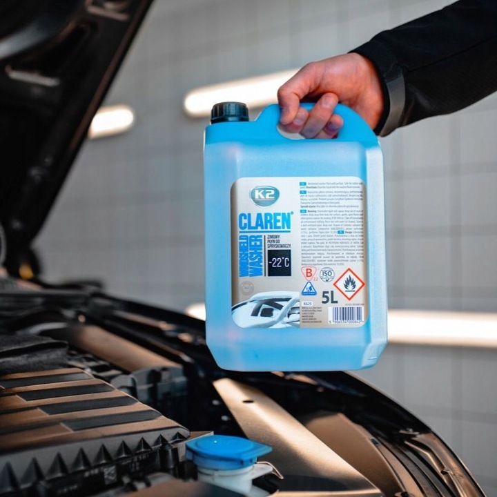 2x Zimowy Płyn Do Spryskiwaczy K2 Claren -22C 5L Mycie Szyb Skuteczny
