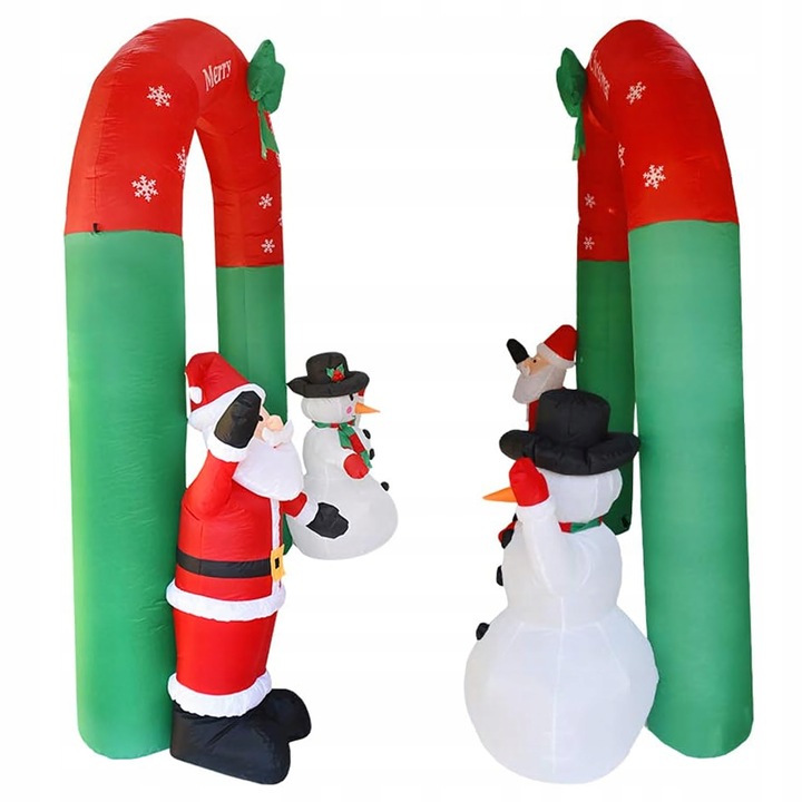 250x200cm MIKOŁAJ BAŁWAN DMUCHANY BRAMKA ŚWIĄTECZKA NADMMUCHIWANA LED
