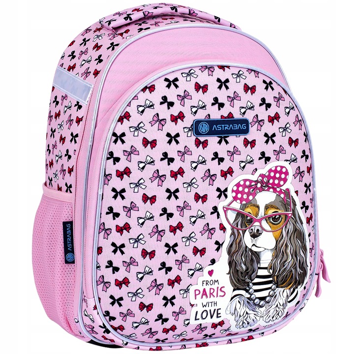 TORNISTER PLECAK SZKOLNY ERGO Z REGULACJĄ WZROSTU Z PIESKIEM DLA DZIEWCZYN