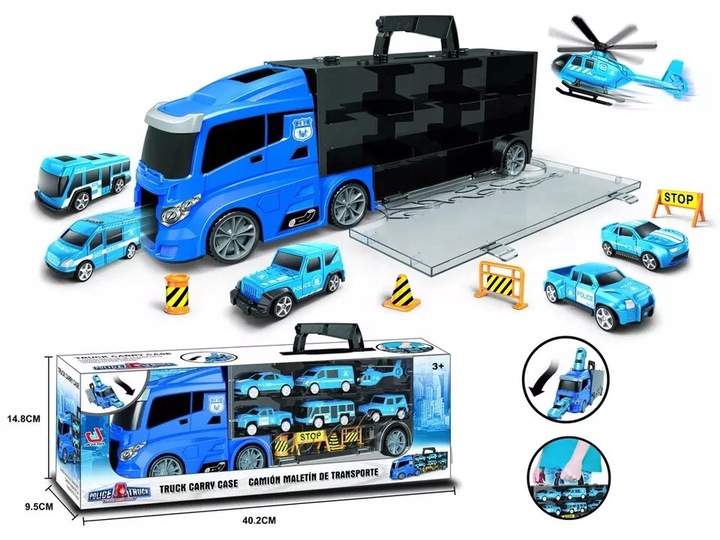 DUŻY TRANSPORTER DLA RESORAKÓW AUTKA POLICYJNE TIR Wyrzutnia Ciężarówka