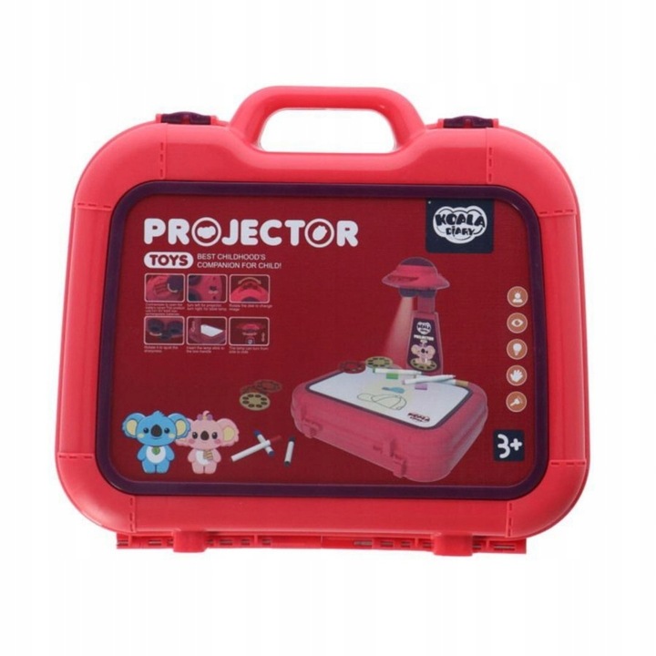 PROJEKTOR DO NAUKI RYSOWANIA RZUTNIK DLA DZIECI + 48 SLAJDÓW MAZAKI PREZENT