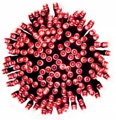 Lampki Choinkowe Świąteczne Czerwone 500 Led 40m Świąteczne Łańcuchy