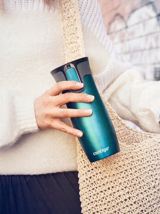 Kubek termiczny Contigo West Loop 2.0 470ml Autoseal - Turkusowy - Floresy