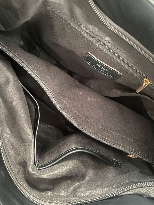 Torebka Damska Worek shopper włoska marka CHARRO A4 pojemna CH7720 Czarna