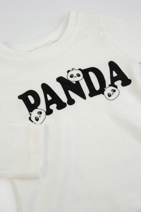 KOMPLET niemowlęcy dla chłopca DZIECIĘCY panda 74