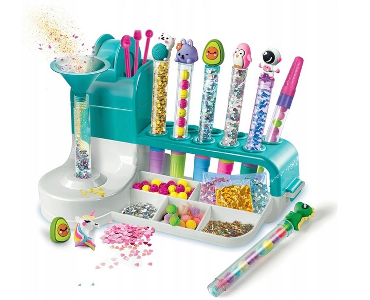 Clementoni Zestaw Kreatywny Idea Art Fabryka Brokatowych Długopisów