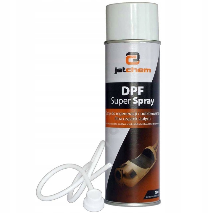 Środek do czyszcz. filtrów DPF. JETCHEM DPF SUPER SPRAY 400ml /z sondą/