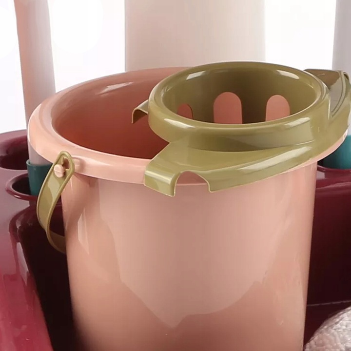 Zestaw do Sprzątania Czyszczenia dla Dzieci Wózek Mop Odkurzacz Miotła 16el