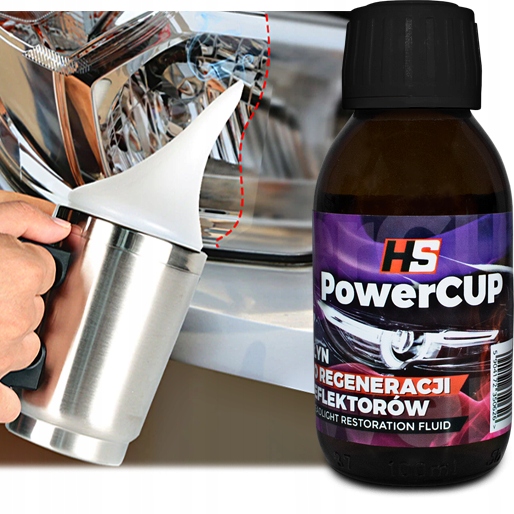 PŁYN DO REGENERACJI LAMP REFLEKTORÓW SAMOCHODOWYCH HS POWERCUP RENOWACJA