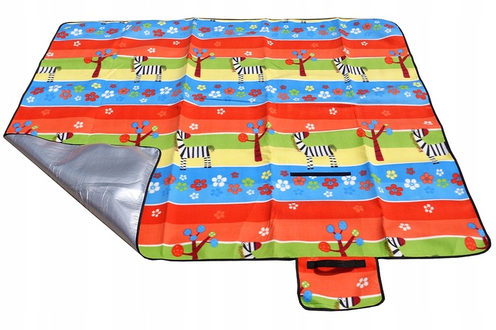 KOC PIKNIKOWY NA PLAŻE PIKNIK BIWAK 200x200 cm MATA TORBA FOLIA 2x2 m
