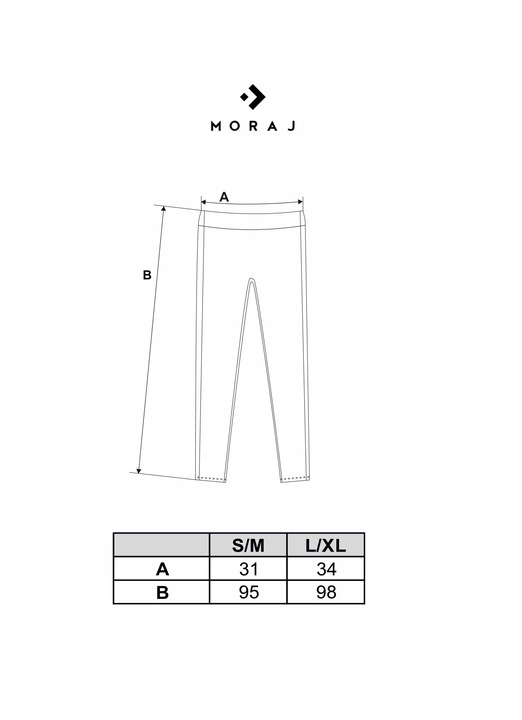 LEGGINSY DAMSKIE klasyczne Moraj rozmiar L/XL