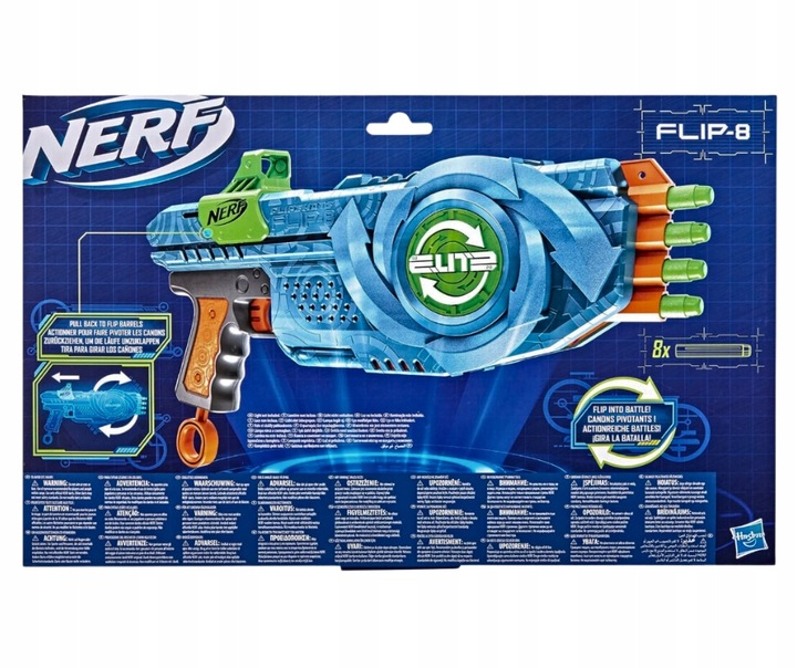 Nerf Elite 2.0 Flip-8 KARABIN PISTOLET IDEALNY NA PREZENT