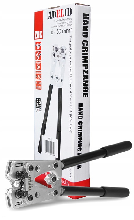 ZACISKARKA PRASKA DO KABLI TULEJEK KOŃCÓWEK 6-50