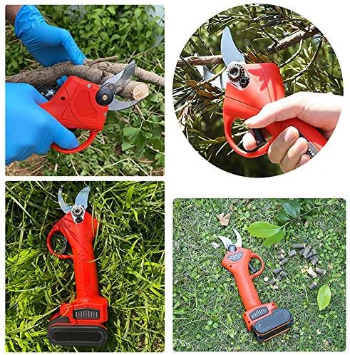 SEKATOR NOŻYCE ELEKTRYCZNY DO GAŁĘZI AKUMULATOROWY 2X BATERIA 30mm 21V