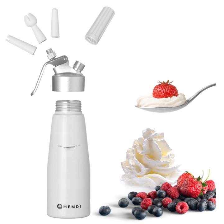 Syfon do Bitej Śmietany Hendi 0,5l