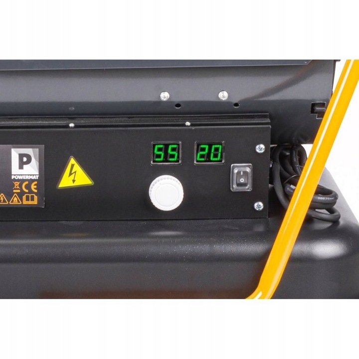 NAGRZEWNICA OLEJOWA SPALINOWA 30KW TERMOSTAT PIEC DMUCHAWA FARELKA ON LCD