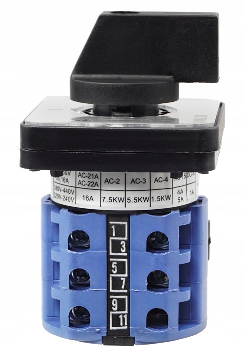 ŁĄCZNIK KRZYWKOWY L-0-P 16A 3P LEWO PRAWO TABLICOWY 3F IP65