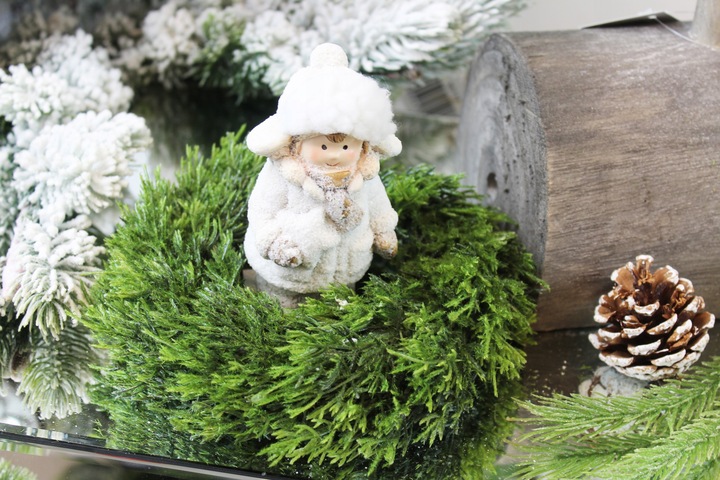 Wianek świąteczny wieniec stroik na stół drzwi Ø30 DEcodomi