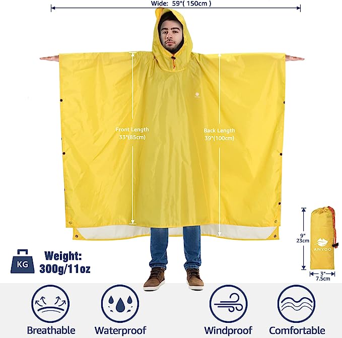 Anyoo Płaszcz przeciwdeszczowy r. uniwersalny KOLORY
