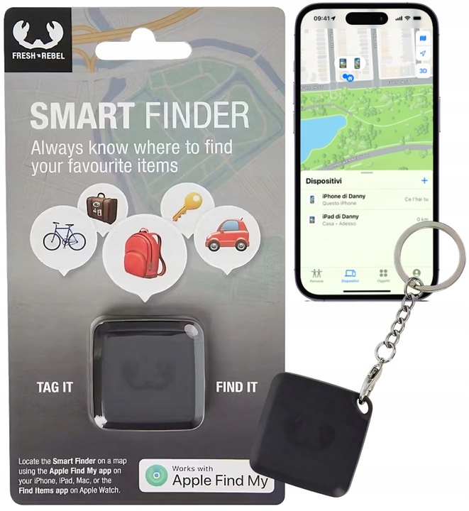 LOKALIZATOR KLUCZY GPS SMART Bluetooth FINDER AirTag Apple My Find