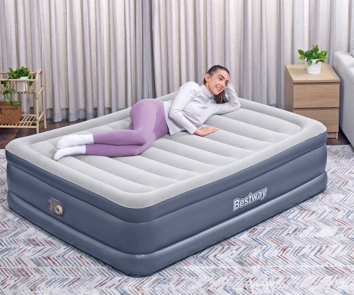 Materac Dmuchany DWUOSOBOWY ŁÓŻKO z POMPKĄ el. 203x152x51cm BESTWAY