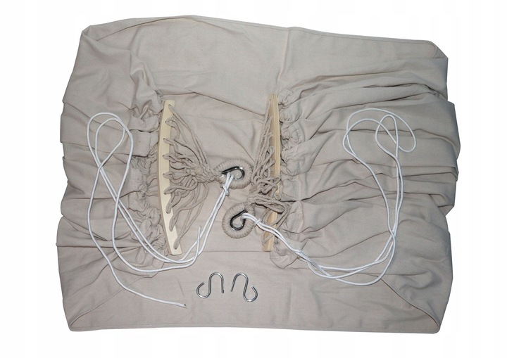 HAMAK OGRODOWY XXL BRAZYLIJSKI dwuosobowy WZMOCNIONY DRĄŻEK 260 x 155 cm